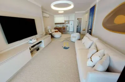 Apartamento com 3 dormitórios à venda, 143 m² por r$ 2.500.000 - canto do forte - praia grande/sp