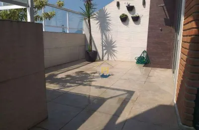 Apartamento triplex com 3 dormitórios à venda, 215 m² por r$ 770.000 - estuário - santos/sp