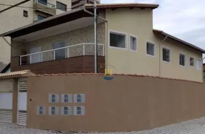 Casa com 2 dormitórios à venda, 55 m² por r$ 345.000 - vila guilhermina - praia grande/sp