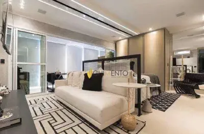 Apartamento com 1 dormitório à venda, 56 m² por r$ 895.000,00 - jardim anália franco - são paulo/sp