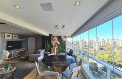 Apartamento com 2 dormitórios à venda, 134 m² por r$ 2.600.000,00 - brooklin - são paulo/sp