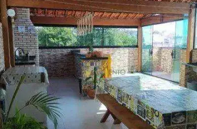 Cobertura com 2 dormitórios à venda, 110 m² por r$ 449.000,00 - vila bela vista - santo andré/sp