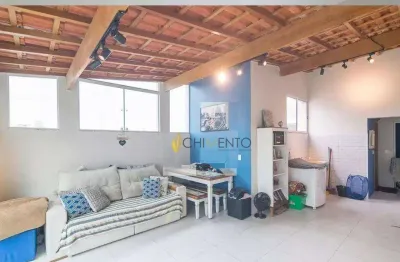 Cobertura com 2 dormitórios à venda, 90 m² por r$ 450.000 - vila leopoldina - santo andré/sp