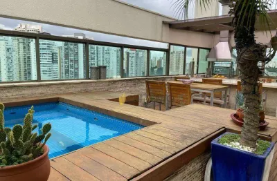 Cobertura com 3 dormitórios à venda, 240 m² por r$ 4.190.000 - campo belo - são paulo/sp