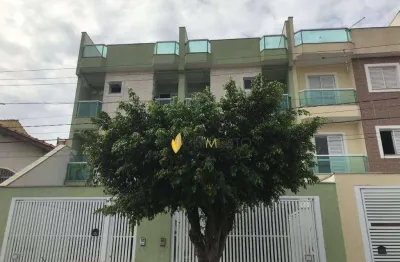 Cobertura com 2 dormitórios à venda, 106 m² por r$ 390.000,00 - vila tibiriçá - santo andré/sp