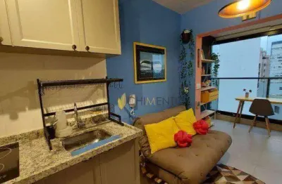 Apartamento com 1 dormitório à venda, 28 m² por r$ 430.000 - chácara inglesa - são paulo/sp