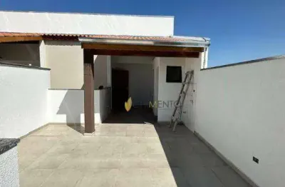 Cobertura com 2 dormitórios à venda, 84 m² por r$ 410.000 - jardim alvorada - santo andré/sp