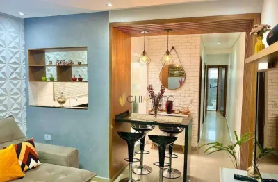 Apartamento com 2 dormitórios à venda, 55 m² por r$ 400.000 - vila camilópolis - santo andré/sp