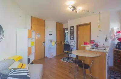 Apartamento com 1 dormitório à venda, 40 m² por r$ 450.000 - brooklin - são paulo/sp