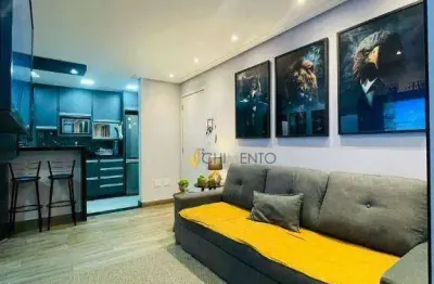 Apartamento com 2 dormitórios à venda, 70 m² por r$ 660.000,00 - vila valparaíso - santo andré/sp
