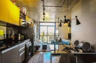 Apartamento com 1 dormitório à venda, 35 m² por r$ 489.000,00 - santo amaro - são paulo/sp