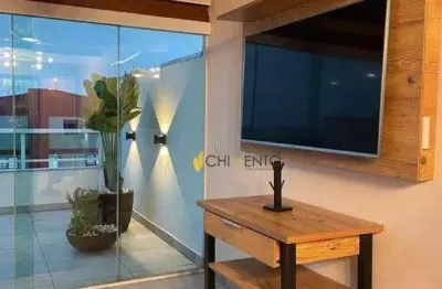 Cobertura com 2 dormitórios à venda, 80 m² por r$ 490.000 - utinga - santo andré/sp