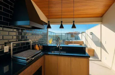 Cobertura com 3 dormitórios à venda, 150 m² por r$ 780.000,00 - vila valparaíso - santo andré/sp