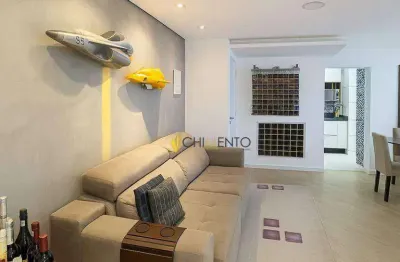 Apartamento com 2 dormitórios à venda, 83 m² por r$ 680.000 - jardim - santo andré/sp