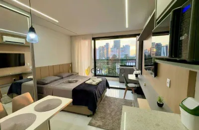 Apartamento com 1 dormitório, 30 m² - venda por r$ 499.000,00 ou aluguel por r$ 4.050,00/mês - vila regente feijó - são paulo/sp