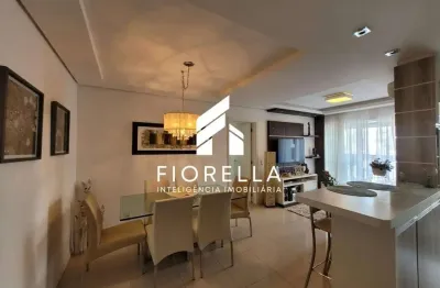 Apartamento de 03 dormitórios, sendo 01 suíte com sacada, semi mobiliado,  no bairro campinas em são josé-sc
