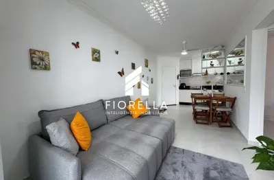 Apartamento 02 dormitórios, totalmente mobiliado no bairro areias em são josé/sc