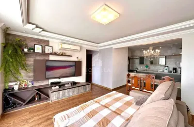 Apartamento com terraço de 02 quartos, sendo 01 suíte e semimobiliado no bairro kobrasol - são josé/sc