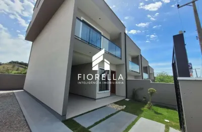 Sobrado novo à venda com 02 suítes, no bairro sertão do maruim, são josé-sc.