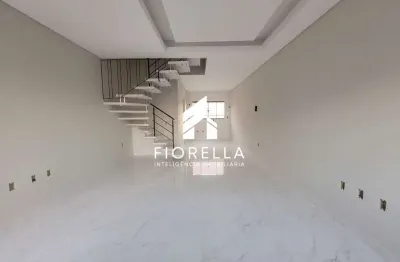 Sobrado novo à venda com 02 suítes, no bairro bela vista, em palhoça-sc.