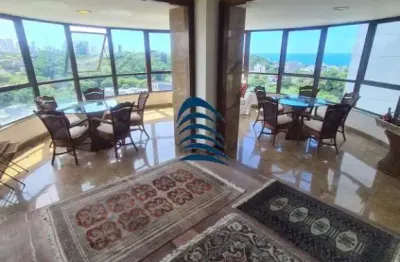 Federação - alto do são lazaro   excelente apartamento 4 suítes com 460 m², nascente, vista mar,