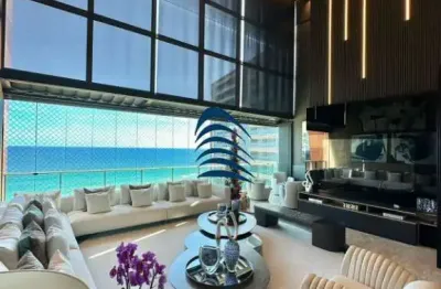 Cobertura duplex de alto luxo no condomínio d'azur com 4 suítes 374 m²