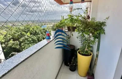 Apartamento em piatã ( jardim placaford) - 2 quartos com suíte, 80m2, apartamento amplo,  linda vista mar, varandão gourmet, cortina de vidro, nascent