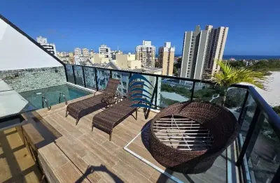 Linda cobertura a venda no imbuí 3/4, sendo uma suíte, 142 m², piscina privativa com espaço gourmet, nascente