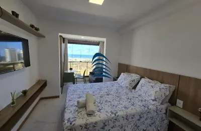 Studio smart  centro de convenções mobiliado pronto para morar, 01 banheiro, 20m2!  condomínio con piscina, academia, são de festas, local de trabalho