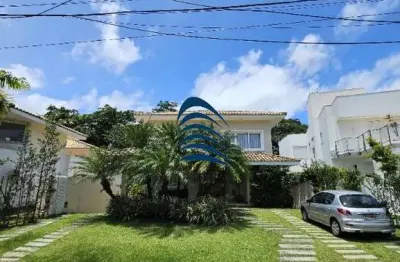 Casa no alphaville salvador 1, 520m², 4 suítes, piscina, deck com hidromassagem, área verde,