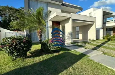 Casa à venda ? alphaville litoral norte 3  belíssima casa com design moderno, ambientes amplos e excelente integração com a área verde.