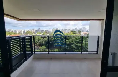 Itaigara 2/4 sendo 1 suíte alto padrão, empreendimento novo, 71,54m², varanda gourmet, vista livre e arborizada para a praça, 02 banheiros!  vaga ampl