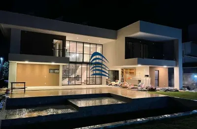 Esplêndida mansão em busca vida reserva buscaville  magnífica mansão em busca vida no condomínio reserva buscaville nascente com 624m2 de área construída, terreno de 892m2 4 suites sendo 1 master, sal