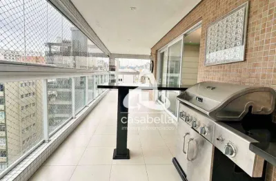 Apartamento com 3 dormitórios para alugar, 207 m² por r$ 13.800,00/mês - gonzaga - santos/sp