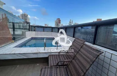Cobertura com 4 dormitórios, 224 m² - venda por r$ 1.990.000,00 ou aluguel por r$ 12.690,00/mês - ponta da praia - santos/sp