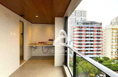 Apartamento com 1 dormitório à venda, 54 m² por r$ 695.000,00 - boqueirão - santos/sp