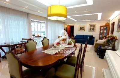 Apartamento com 4 dormitórios à venda, 192 m² por r$ 2.300.000,00 - gonzaga - santos/sp