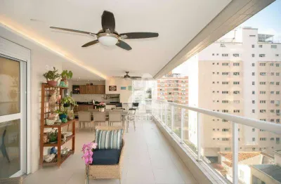 Apartamento com 3 dormitórios à venda, 167 m² por r$ 2.350.000,00 - boqueirão - santos/sp