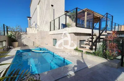 Cobertura com 3 dormitórios à venda, 350 m² por r$ 4.800.000,00 - ponta da praia - santos/sp