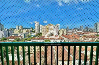 Apartamento com 3 dormitórios à venda, 120 m² por r$ 860.000,00 - embaré - santos/sp