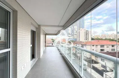 Apartamento com 3 dormitórios à venda, 133 m² por r$ 1.850.000,00 - aparecida - santos/sp