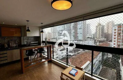 Apartamento com 2 dormitórios à venda, 97 m² por r$ 1.250.000,00 - gonzaga - santos/sp