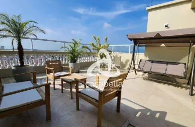 Cobertura com 3 dormitórios à venda, 240 m² por r$ 1.370.000,00 - embaré - santos/sp