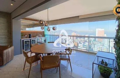 Apartamento com 3 dormitórios à venda, 143 m² por r$ 3.500.000,00 - vila rica - santos/sp