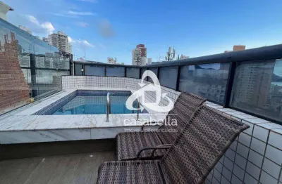 Cobertura com 4 dormitórios, 224 m² - venda por r$ 1.990.000,00 ou aluguel por r$ 12.690,00/mês - ponta da praia - santos/sp