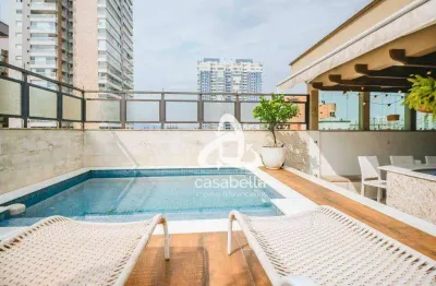 Cobertura com 4 dormitórios à venda, 350 m² por r$ 4.000.000,00 - aparecida - santos/sp
