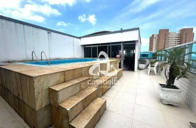 Cobertura com 3 dormitórios à venda, 268 m² por r$ 1.500.000,00 - ponta da praia - santos/sp
