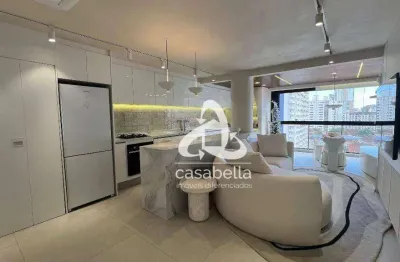 Apartamento com 1 dormitório à venda, 83 m² por r$ 1.550.000,00 - boqueirão - santos/sp