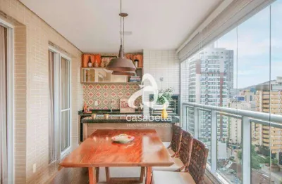 Apartamento com 3 dormitórios à venda, 181 m² por r$ 2.450.000,00 - gonzaga - santos/sp
