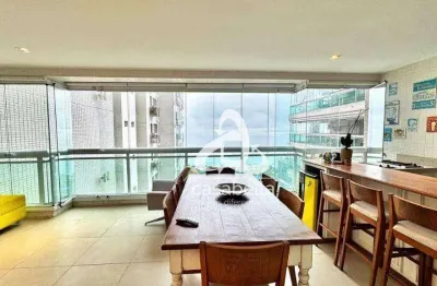 Apartamento com 4 dormitórios para alugar, 232 m² por r$ 29.000,00/mês - aparecida - santos/sp